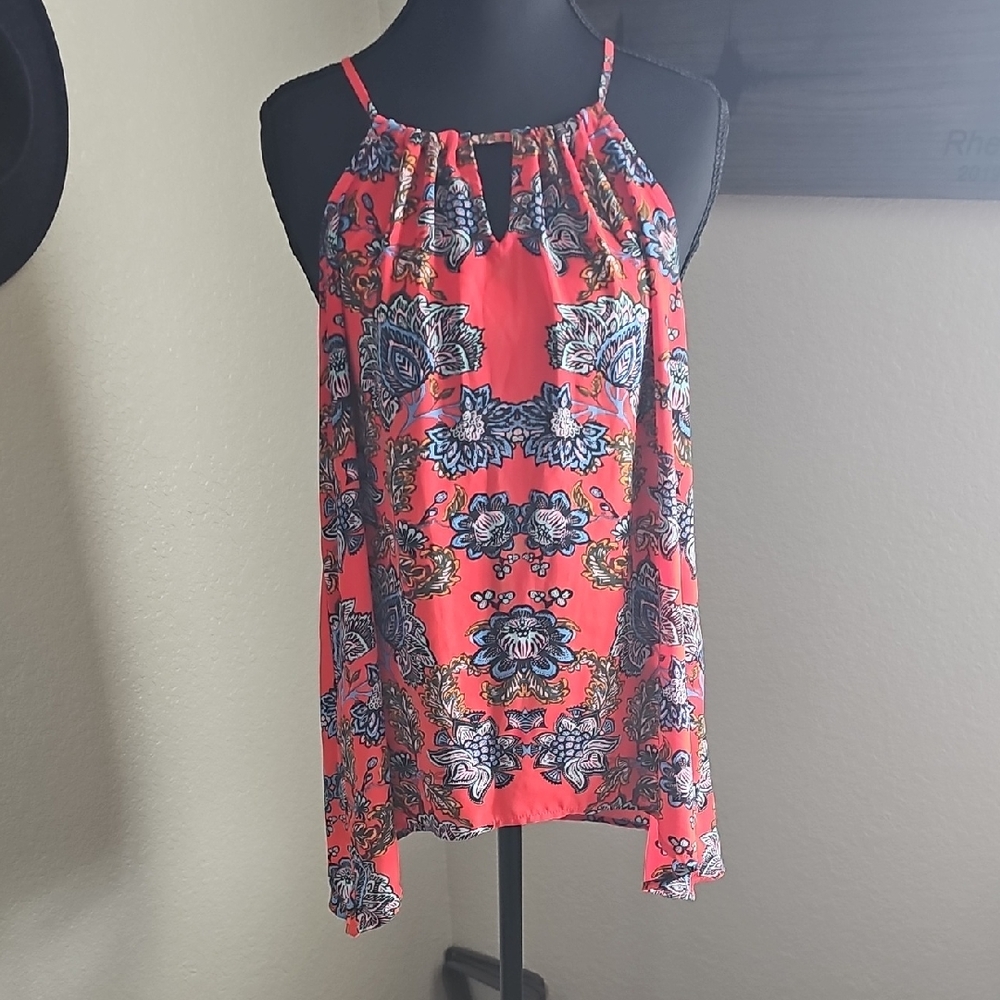 Collective Concepts Vibrant Pink and Blue Camisole